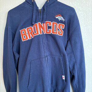 Denver Broncos zippered jacket hoodie